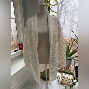 Vintage Cream Knit Cardigan Sweater
